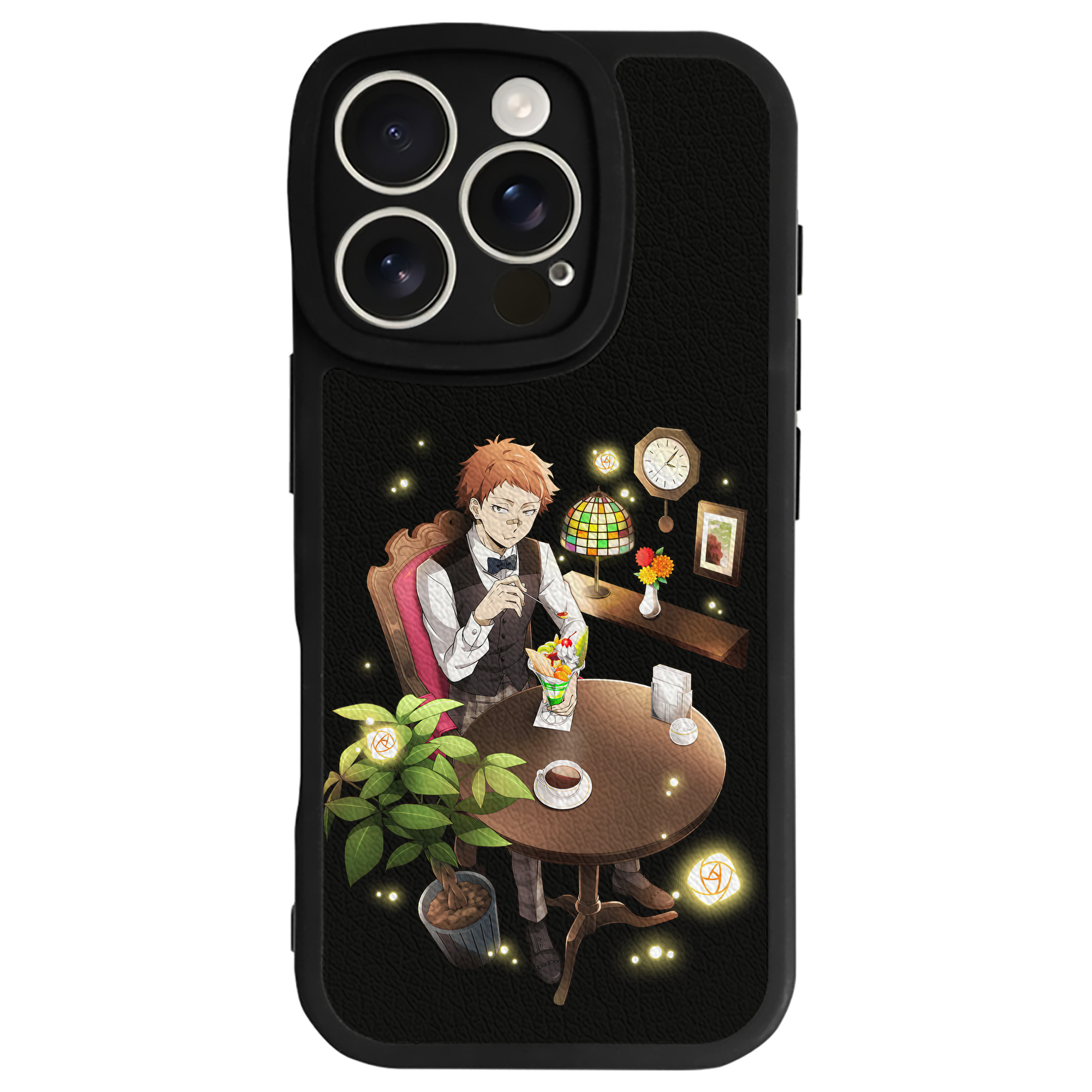 （画像用） 文豪ストレイドッグス Bungo Stray Dogs 【iPhone 16シリーズ対応】シリコンスマホケース（レザー調） 材質：シリコン